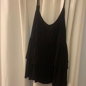 Black Tiered Torrid Tank